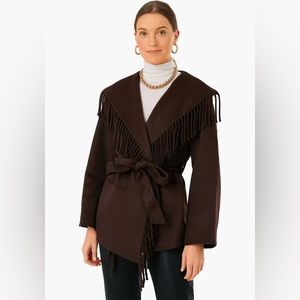 NEW WITH TAGS JONATHAN SIMKHAI FRINGE COAT